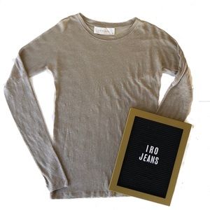 IRO.JEANS LS Laurel Top Flax (Light Brown/Tan) XS